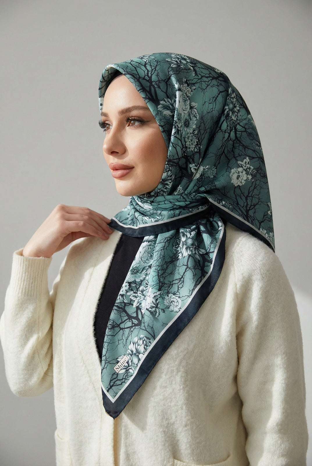 PAMUKSU SOFT EŞARP YEŞİL D-16
