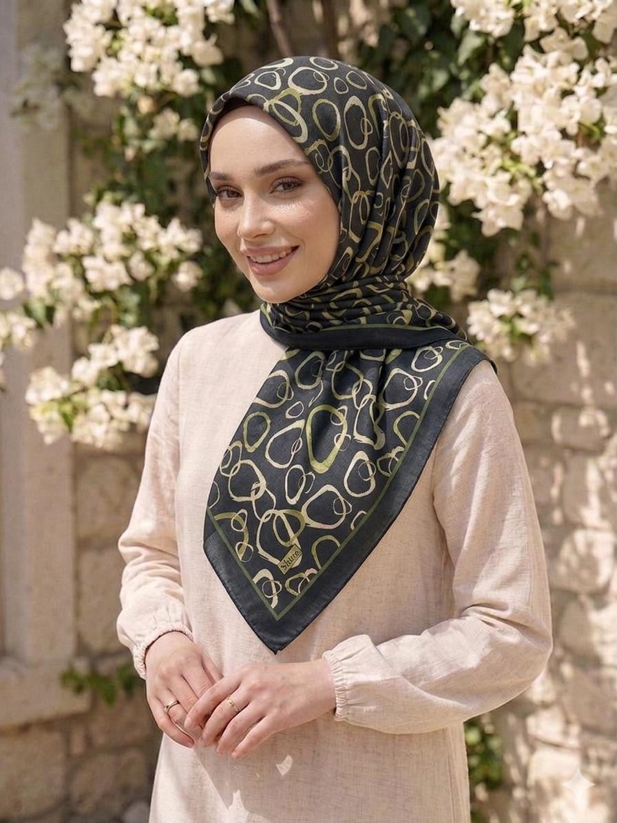 PAMUKSU SOFT EŞARP SİYAH D-19
