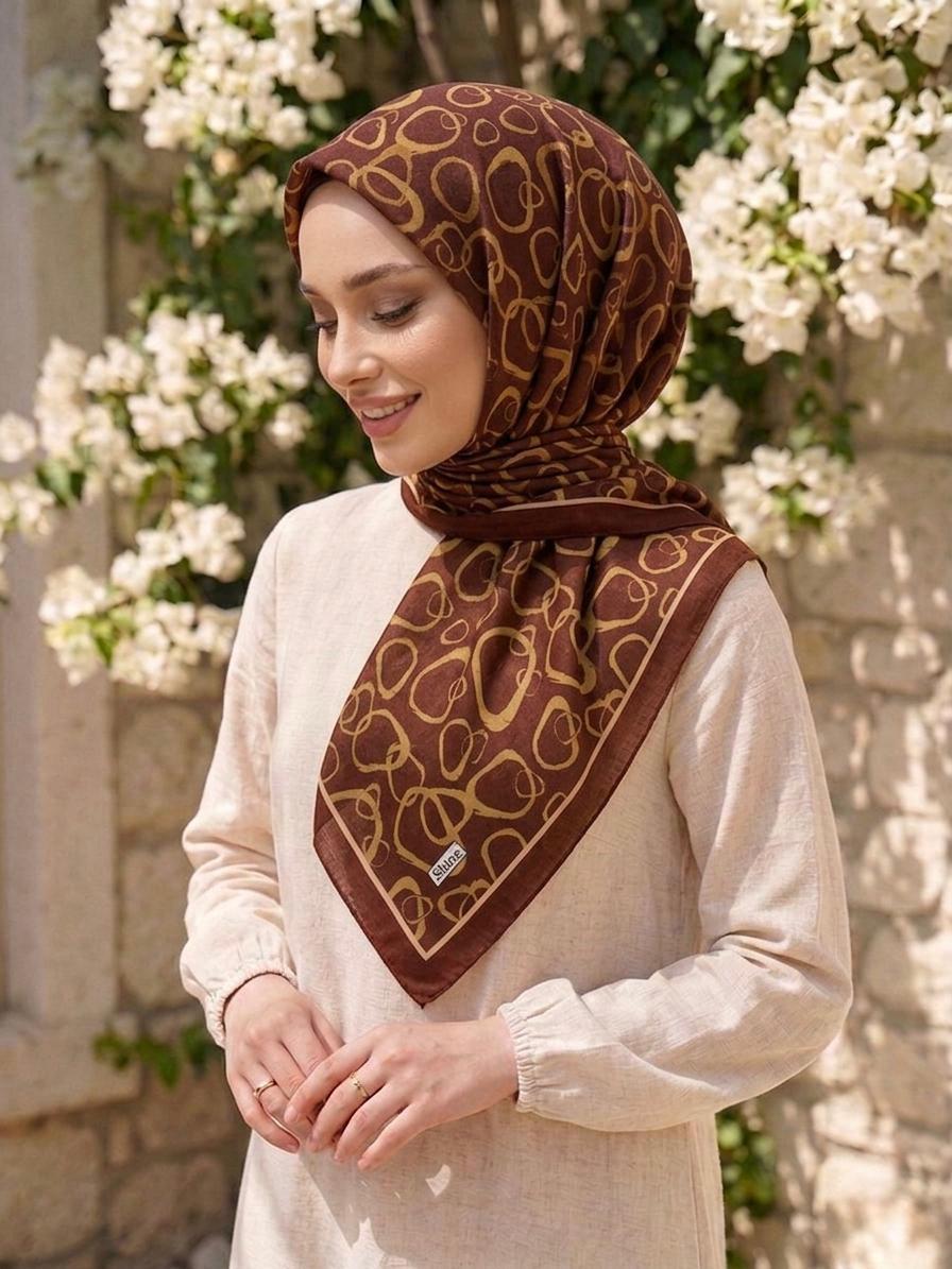 PAMUKSU SOFT EŞARP KİREMİT D-19