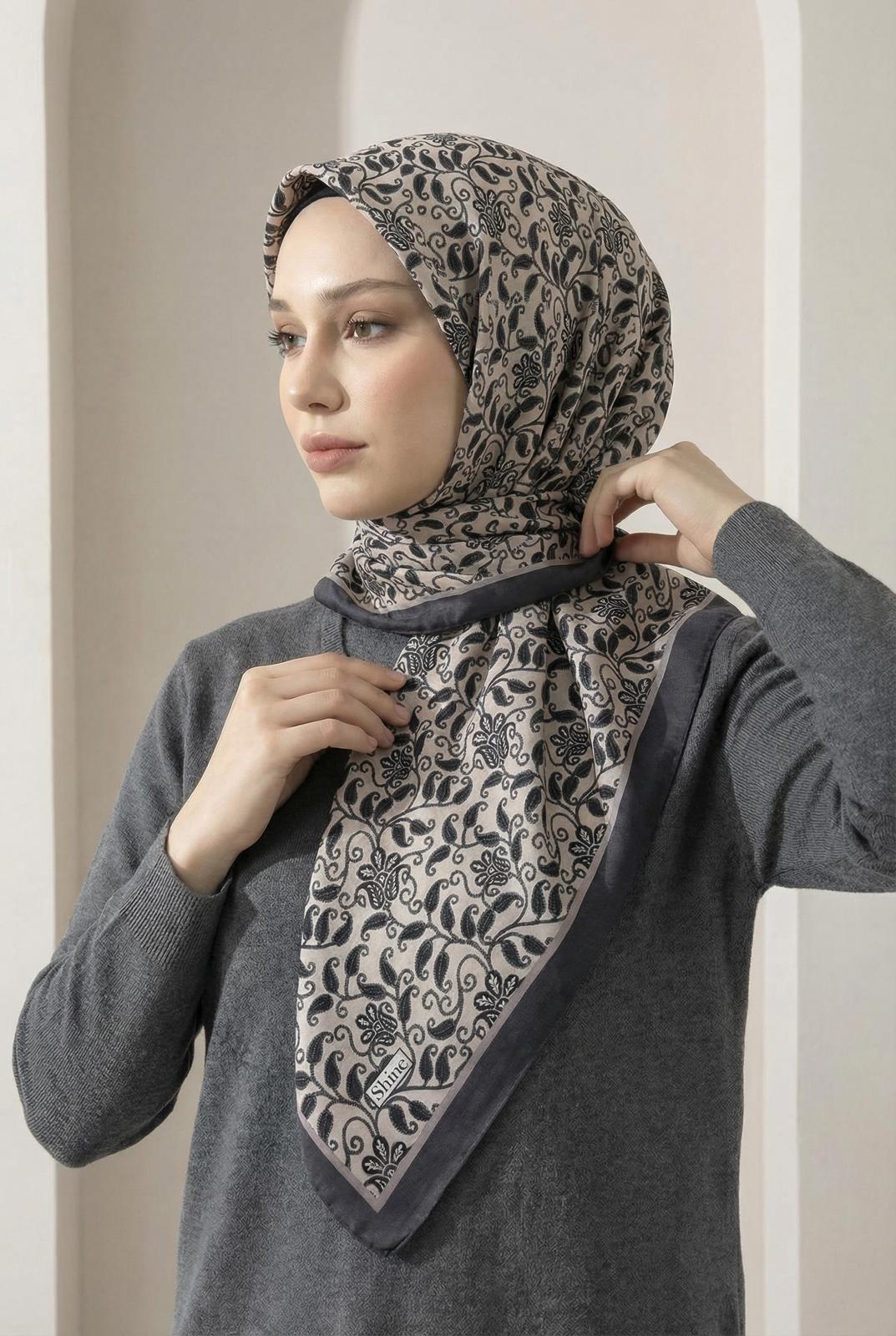 PAMUKSU SOFT EŞARP GRİ D-18