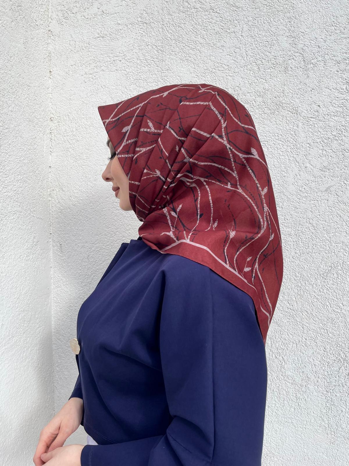 PAMUKSU SOFT EŞARP BORDO D-10