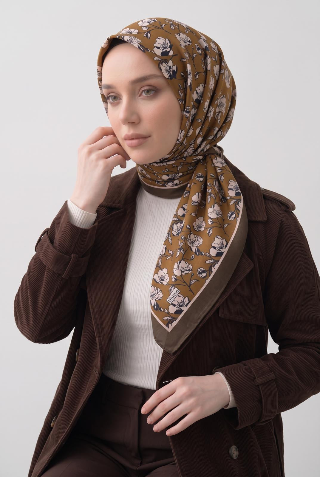 PAMUKSU SOFT EŞARP KAHVE HAKİ D-26