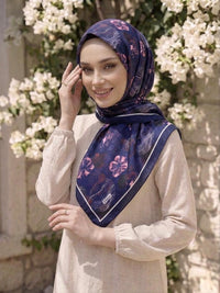 PAMUKSU SOFT EŞARP LACİVERT D-21