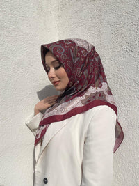 PAMUKSU SOFT EŞARP BORDO D-2