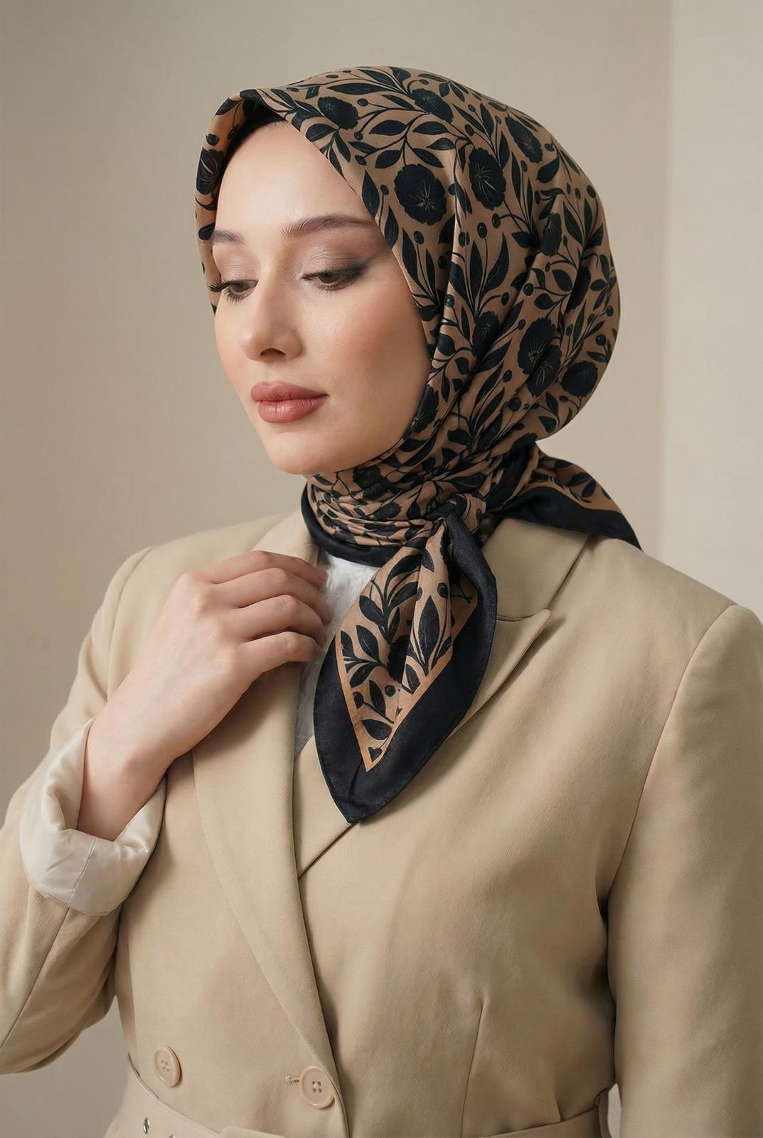 PAMUKSU SOFT EŞARP SİYAH D-17