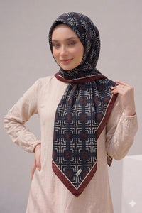 PAMUKSU SOFT EŞARP BORDO SİYAH D-23
