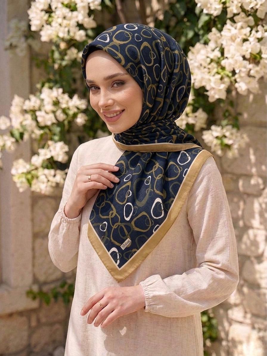 PAMUKSU SOFT EŞARP SİYAH GOLD D-19