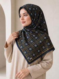 PAMUKSU SOFT EŞARP SİYAH GOLD D-23