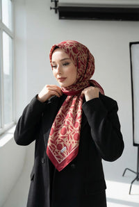 PAMUKSU SOFT EŞARP BORDO KAHVE D-17