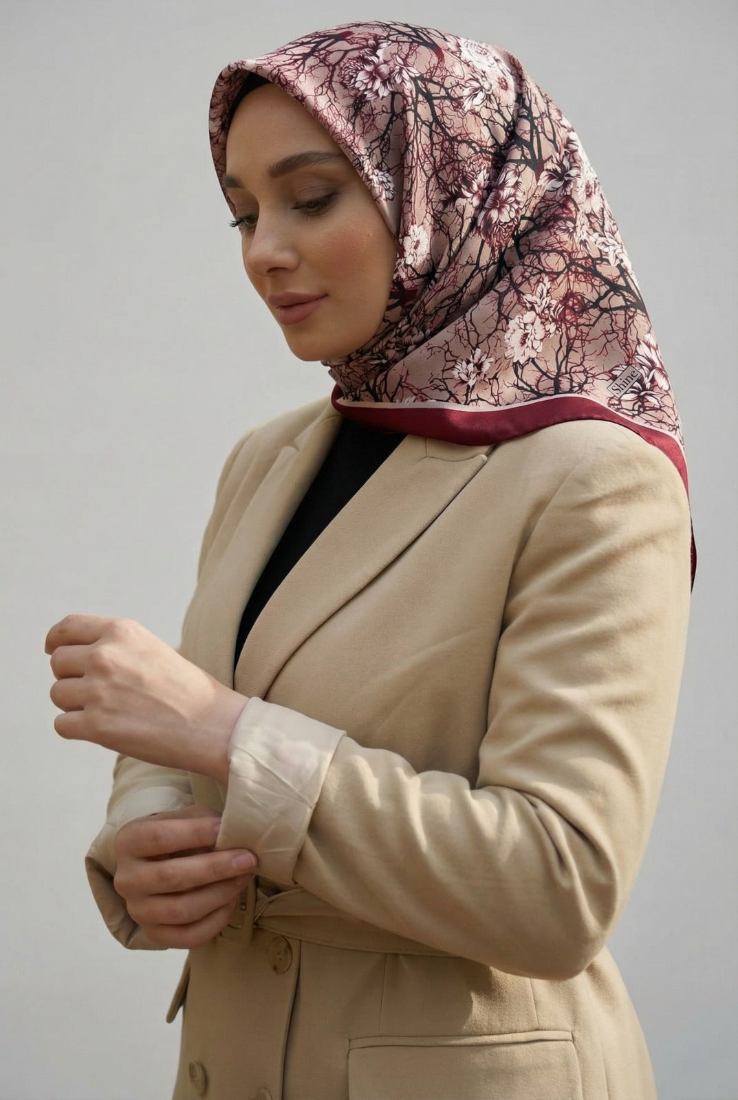 PAMUKSU SOFT EŞARP BORDO D-16