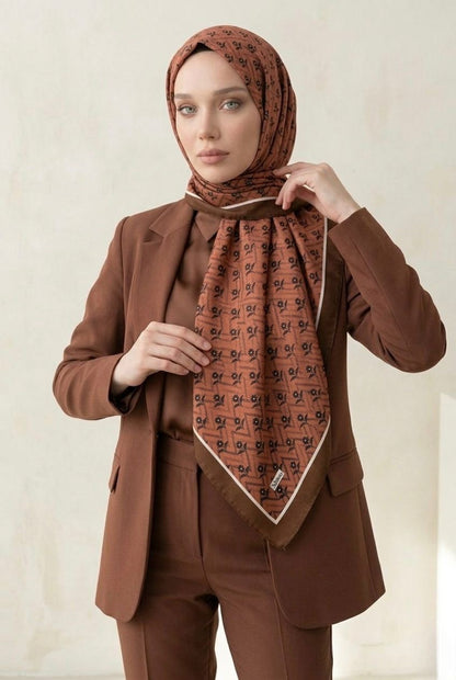 PAMUKSU SOFT EŞARP KAHVE D-27