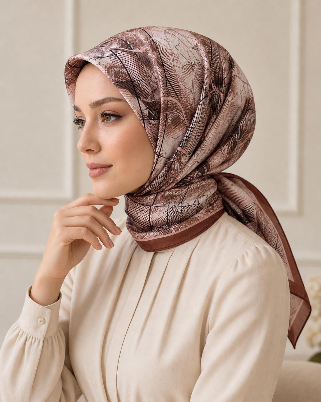 PAMUKSU SOFT EŞARP GÜL KURUSU D-24