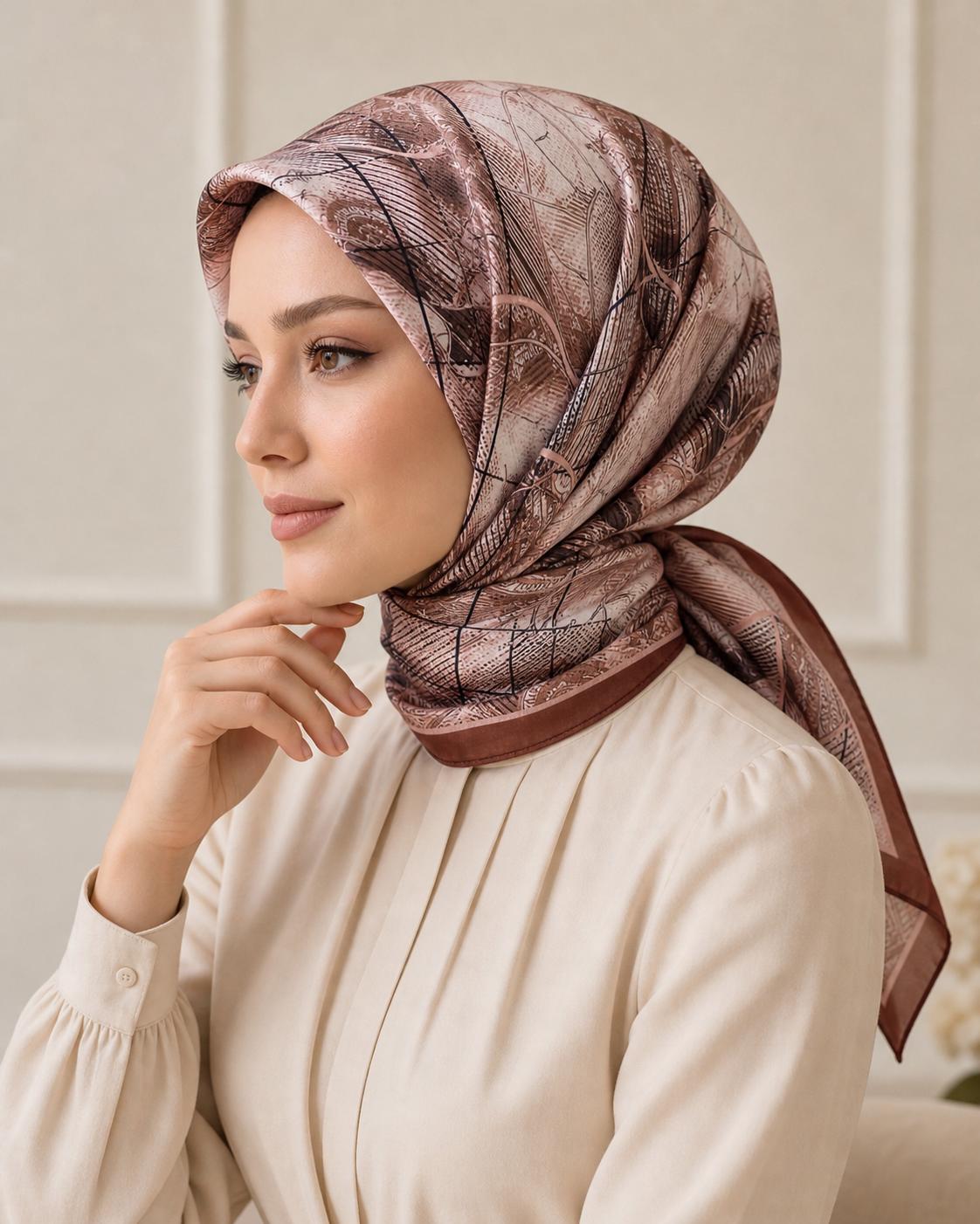 PAMUKSU SOFT EŞARP GÜL KURUSU D-24