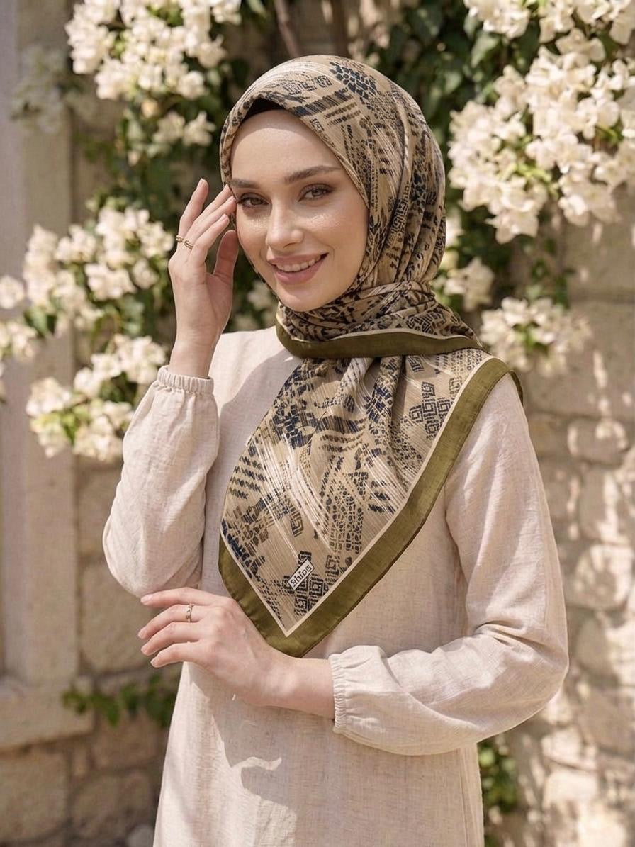 PAMUKSU SOFT EŞARP AÇIK KAHVE BEJ D-20