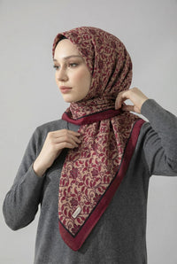 PAMUKSU SOFT EŞARP BORDO D-18