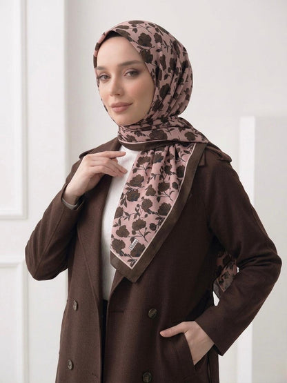 PAMUKSU SOFT EŞARP ACI KAHVE D-26