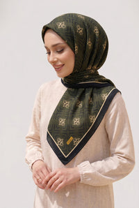 PAMUKSU SOFT EŞARP SİYAH HAKİ D-23