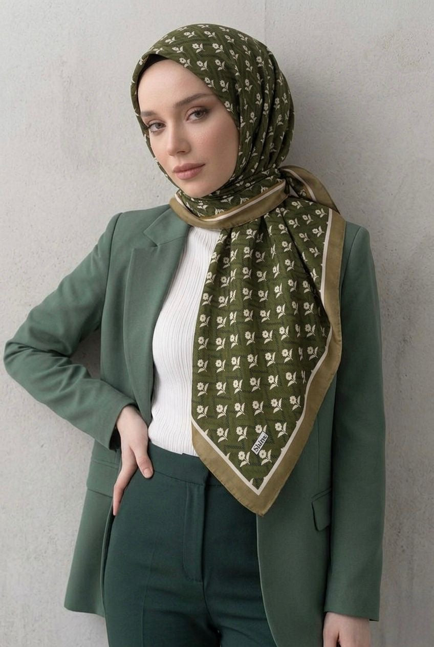 PAMUKSU SOFT EŞARP HAKİ D-27