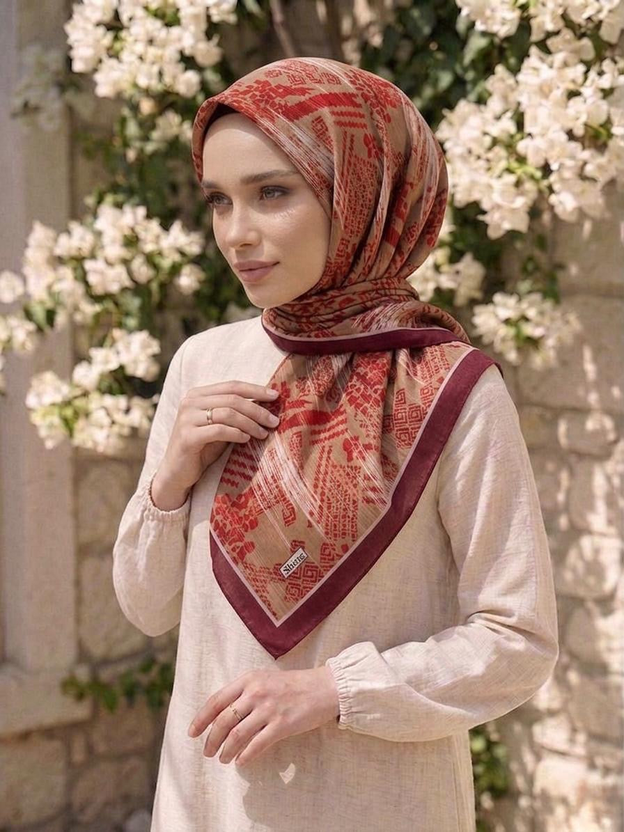 PAMUKSU SOFT EŞARP BORDO D-20