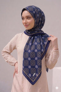PAMUKSU SOFT EŞARP LACİVERT D-23