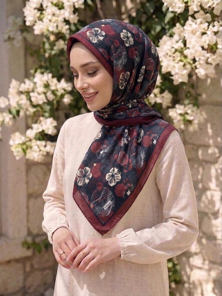 PAMUKSU SOFT EŞARP BORDO D-21
