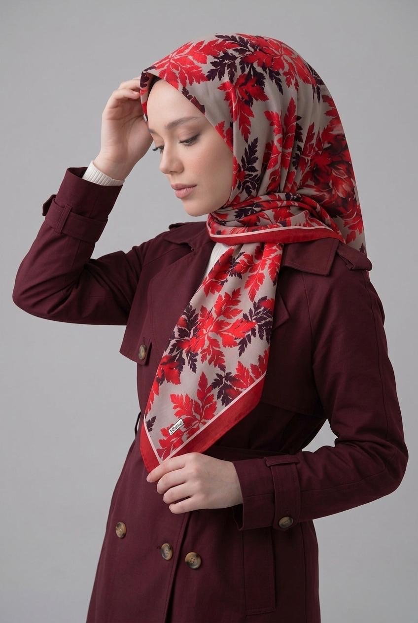 PAMUKSU SOFT EŞARP TABA BORDO D-25