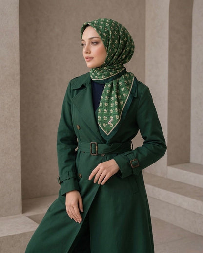 PAMUKSU SOFT EŞARP ZÜMRÜT D-27