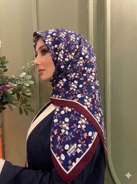 PAMUKSU SOFT EŞARP BORDO MOR D-15