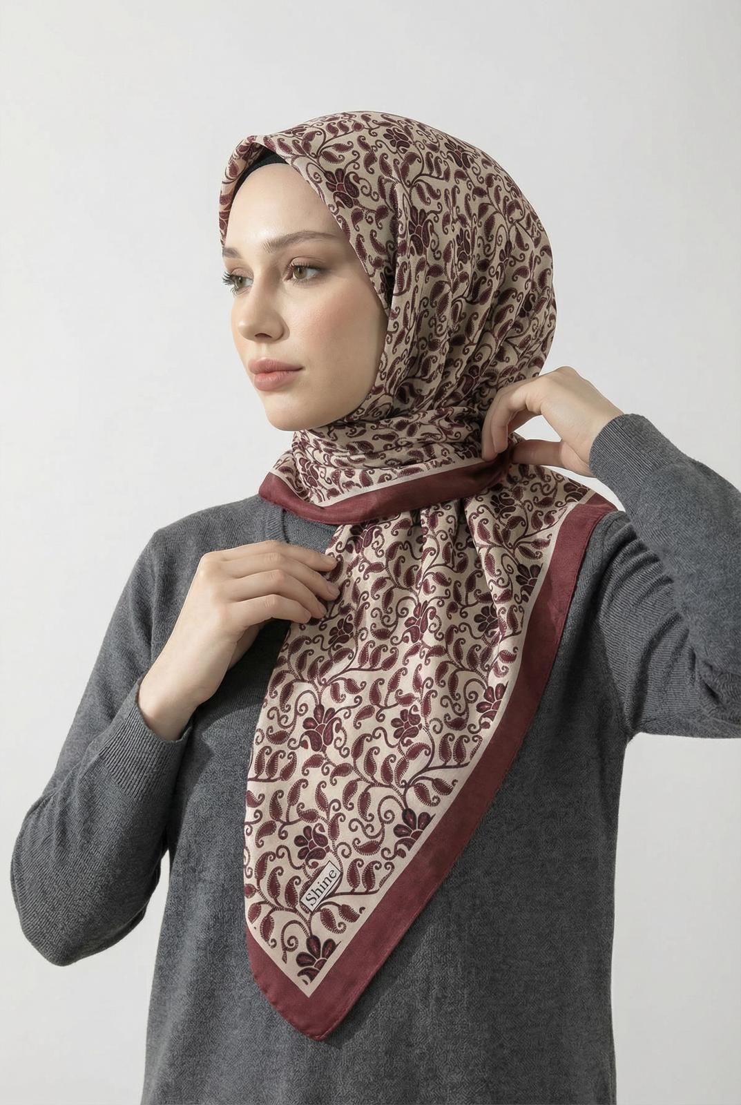 PAMUKSU SOFT EŞARP GÜL KURUSU D-18