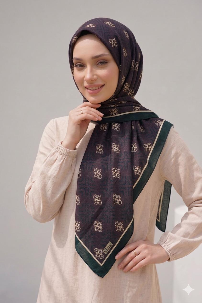 PAMUKSU SOFT EŞARP MÜRDÜM D-23