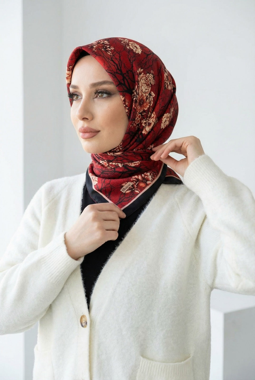 PAMUKSU SOFT EŞARP BORDO D-16