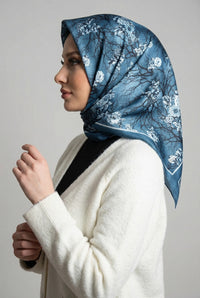 PAMUKSU SOFT EŞARP MAVİ D-16