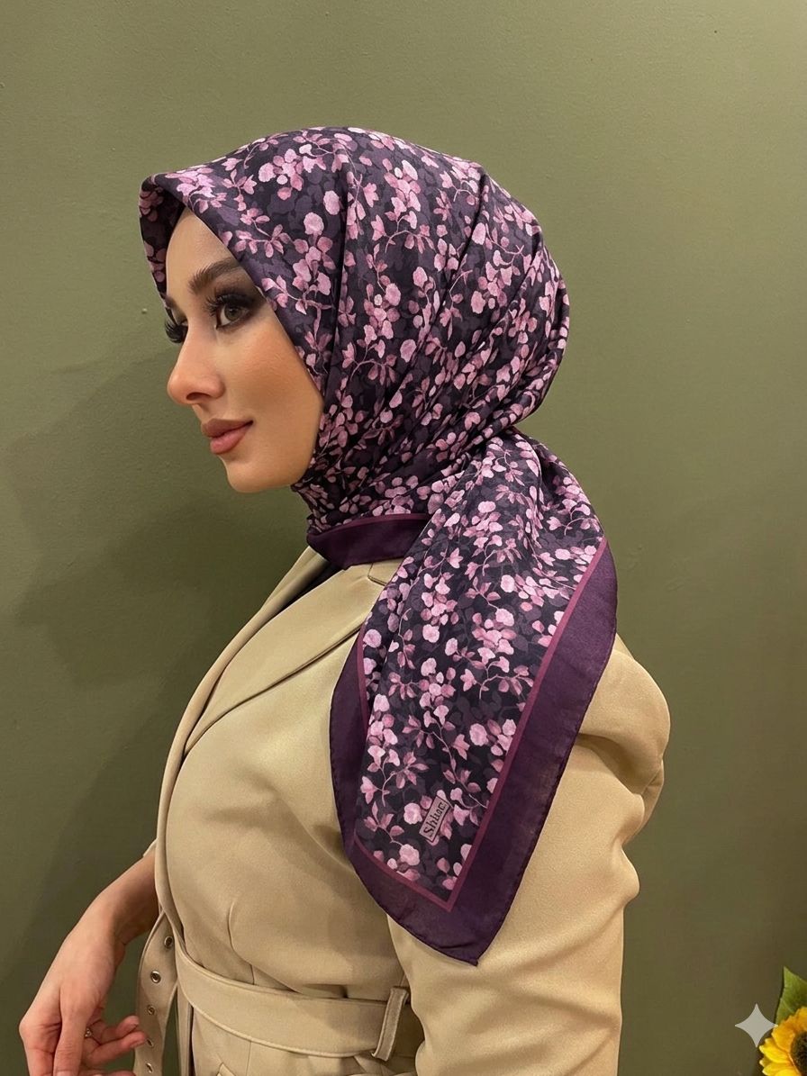 PAMUKSU SOFT EŞARP MÜRDÜM D-15