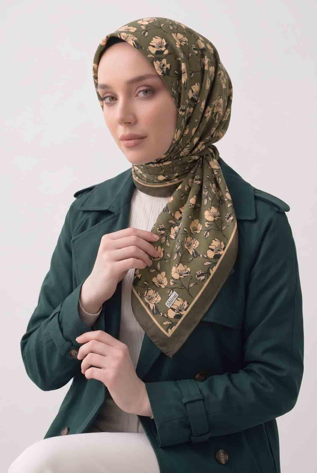 PAMUKSU SOFT EŞARP ACI KAHVE HAKİ D-26