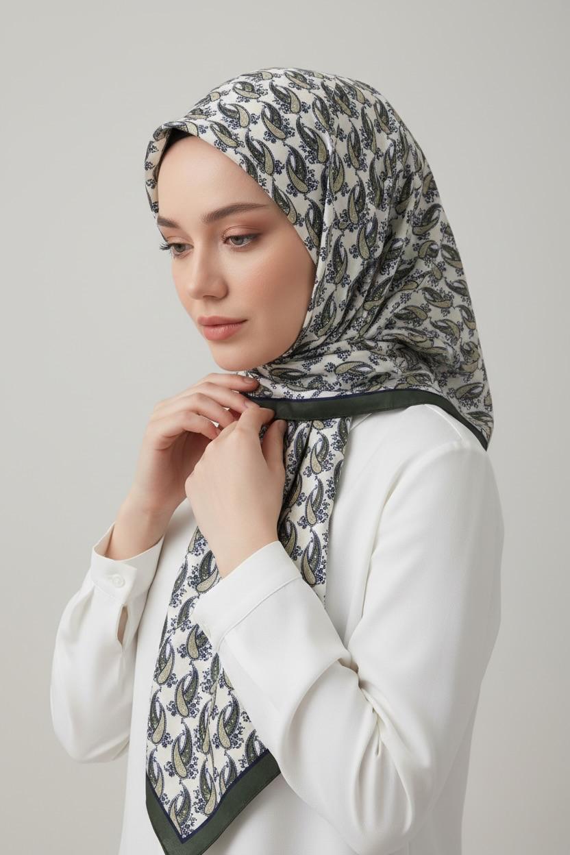 PAMUKSU SOFT EŞARP HAKİ D-28