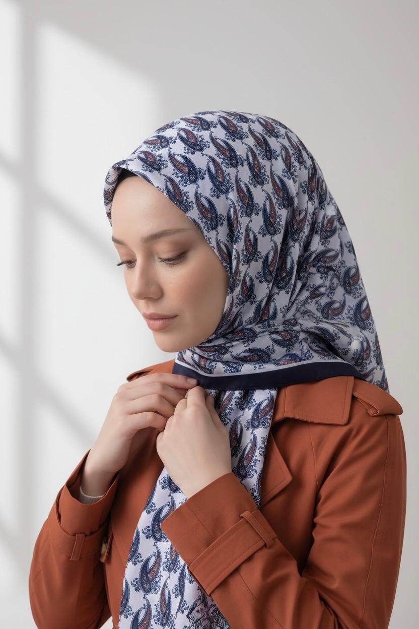 PAMUKSU SOFT EŞARP MÜRDÜM D-28