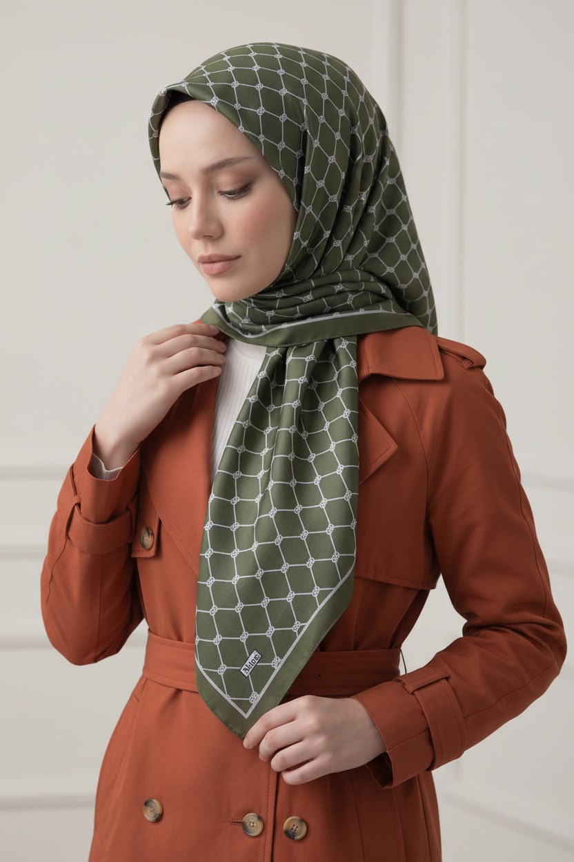 PAMUKSU SOFT EŞARP AÇIK HAKİ D-29