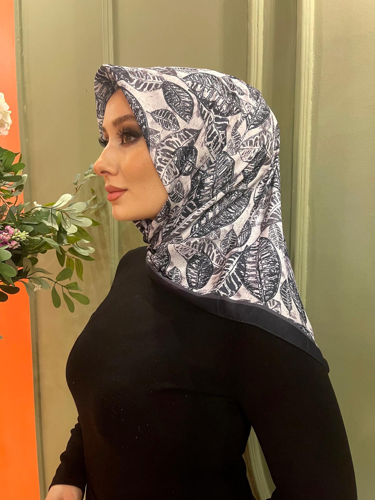 PAMUKSU SOFT EŞARP SİYAH FÜME D-1