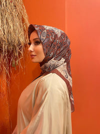 PAMUKSU SOFT EŞARP GÜL KURUSU KREM D-2