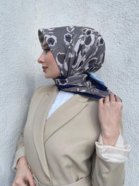 PAMUKSU SOFT EŞARP LACİVERT VİZON D-3