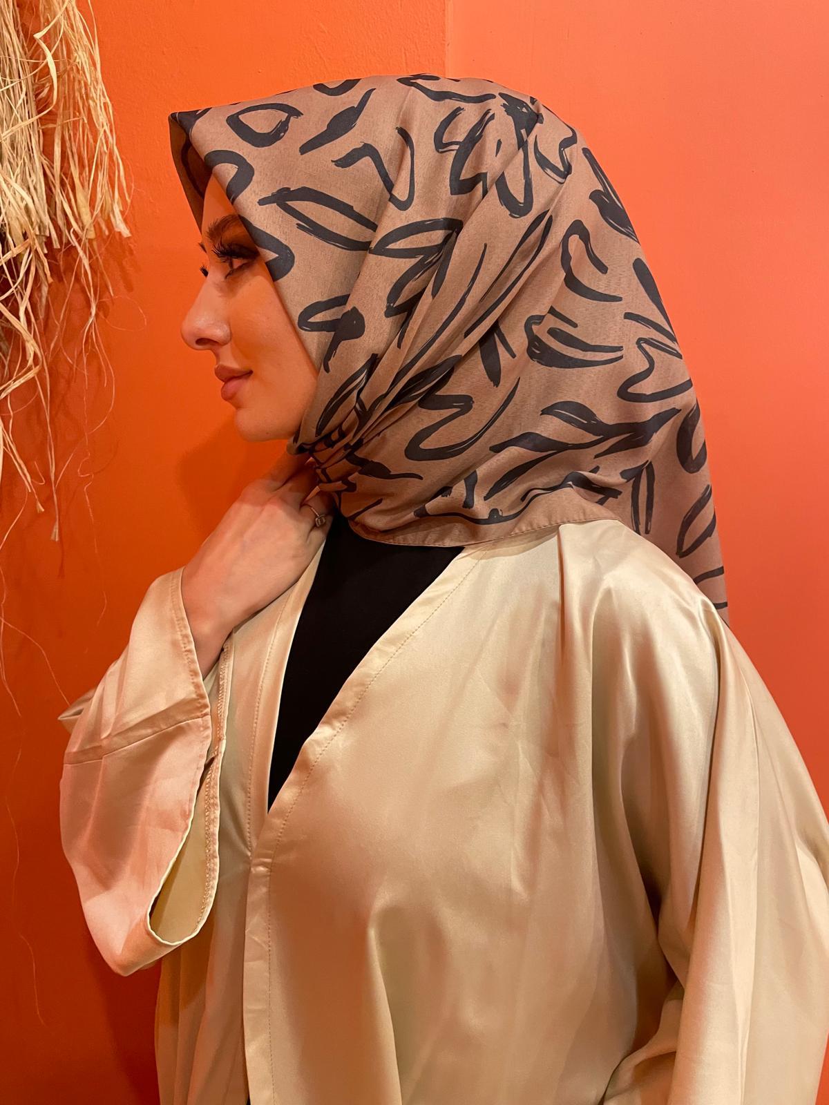 PAMUKSU SOFT EŞARP KAHVE BEJ D-6