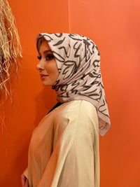 PAMUKSU SOFT EŞARP BEJ KAHVE D-6