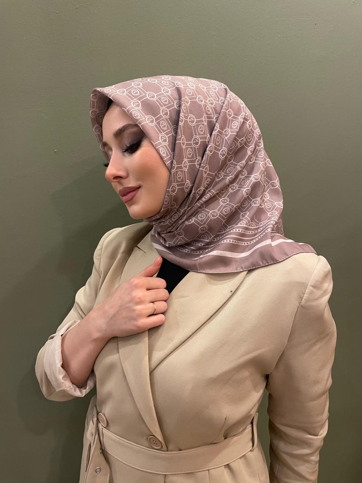 PAMUKSU SOFT EŞARP AÇIK VİZON D-7