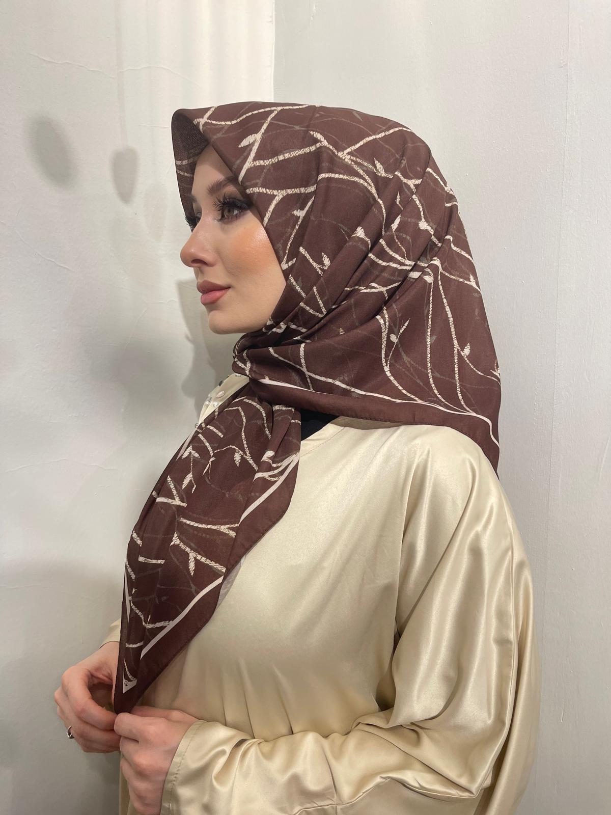 PAMUKSU SOFT EŞARP KAHVE D-10