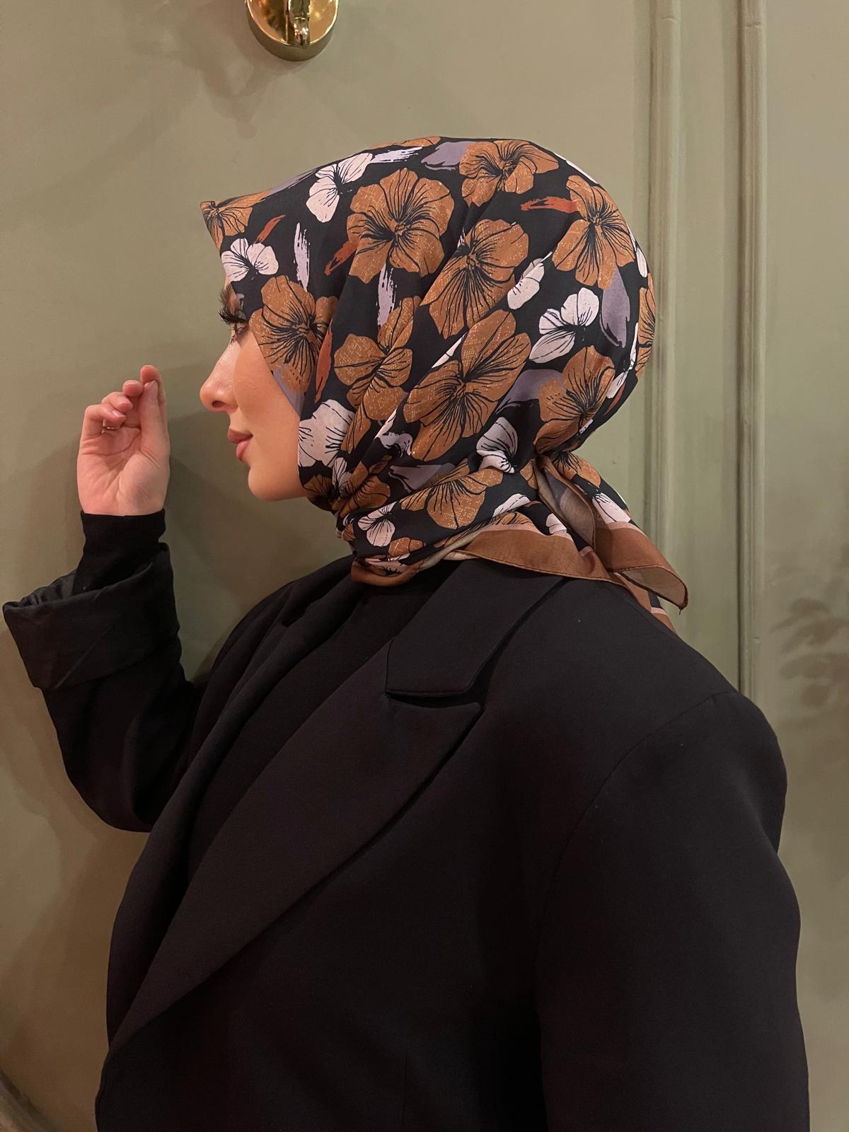 PAMUKSU SOFT EŞARP KARAMEL KAHVE D-13