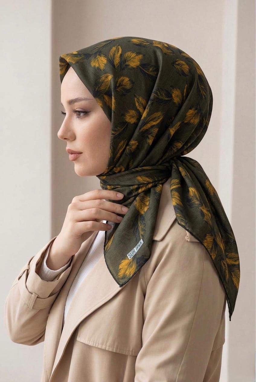 SUR İPEK LİFE SOFT EŞARP YEŞİL D-3