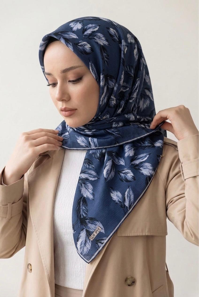 SUR İPEK LİFE SOFT EŞARP MAVİ D-3