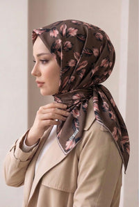 SUR İPEK LİFE SOFT EŞARP KAHVE D-3