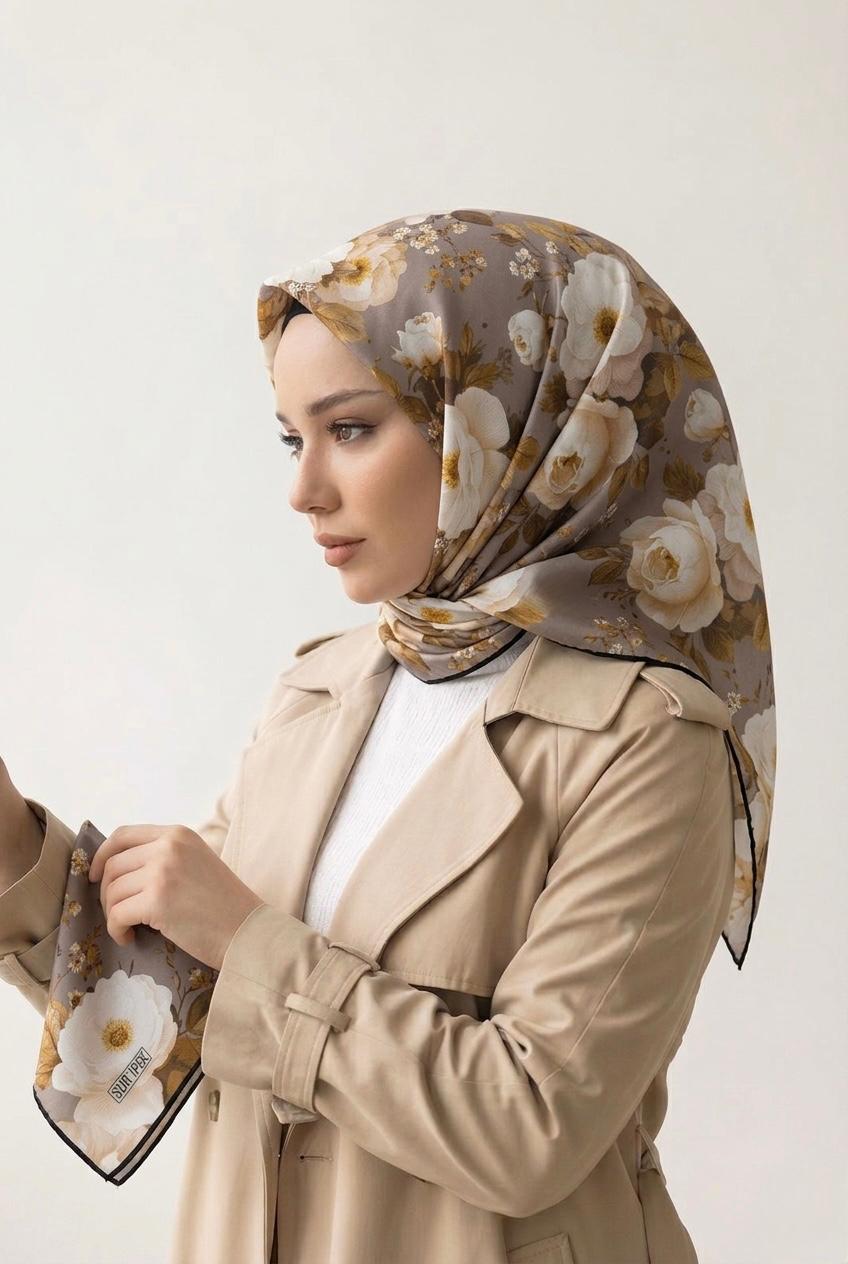SUR İPEK LİFE SOFT EŞARP BEJ D-4