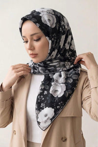SUR İPEK LİFE SOFT EŞARP SİYAH D-4